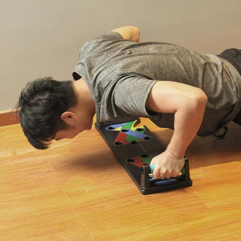 Nine-Function Push-Up Board Bracket for Indoor