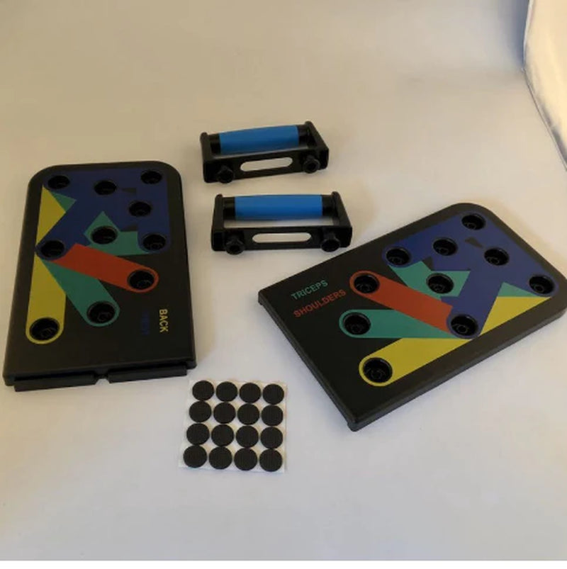 Nine-Function Push-Up Board Bracket for Indoor