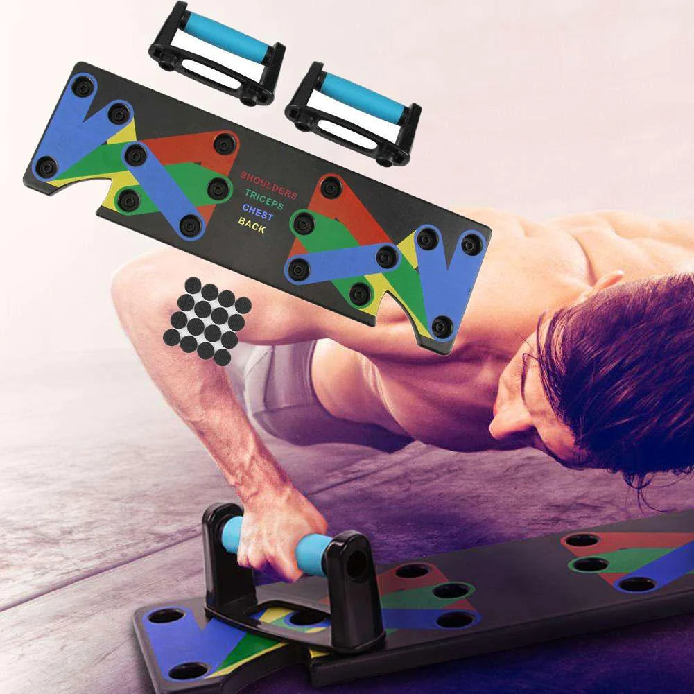 Nine-Function Push-Up Board Bracket for Indoor